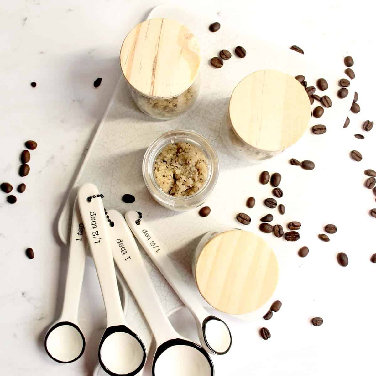 Exfoliate and Nourish Skin with a Natural Skin Tightening Hazelnut Coffee Body Scrub
