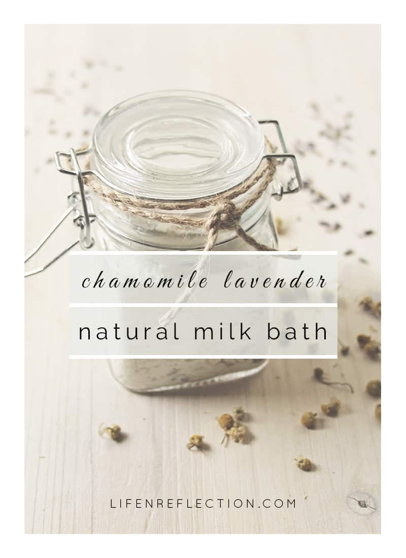 Soothing Chamomile Lavender Milk Bath Recipe