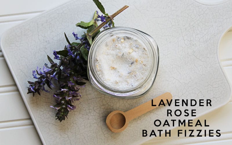 Lavender Rose Oatmeal Bath Fizzies 