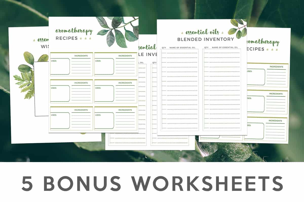 essential oil worksheets