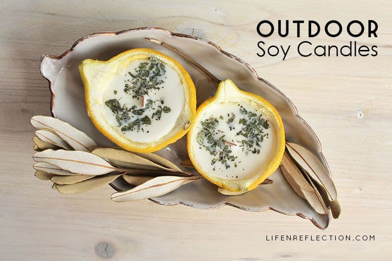 Citronella Lemon Bowl Candles