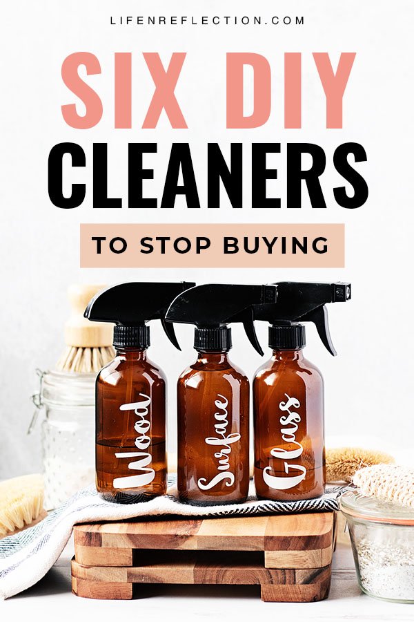DIY cleaners are one of the easiest and effective tactics to save money, pay off debt, or just have extra cash without starting a side hustle! Here's 6 cleaners to stop buying and make instead!