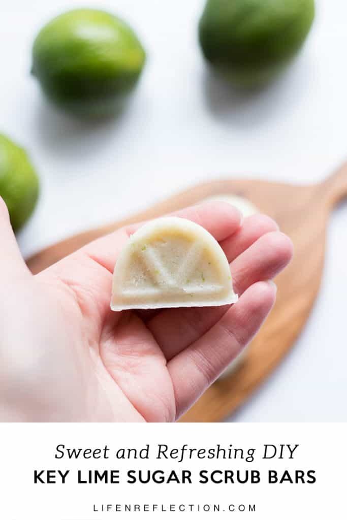  Cleanse, exfoliate, tighten, and replenish skin with key lime DIY sugar scrub bars. 