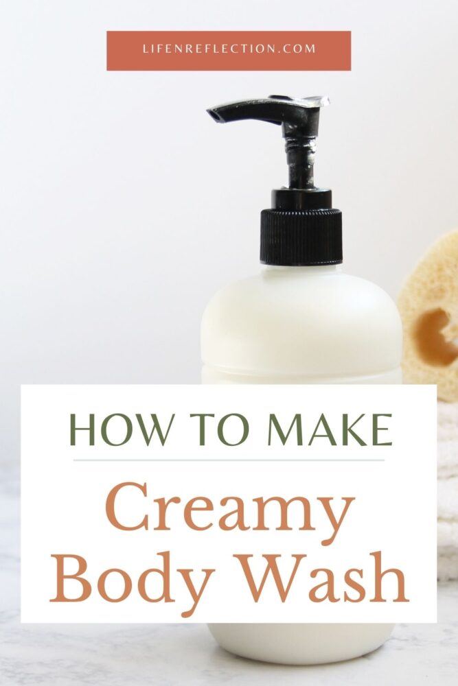 Here's how to make creamy body wash at home. 