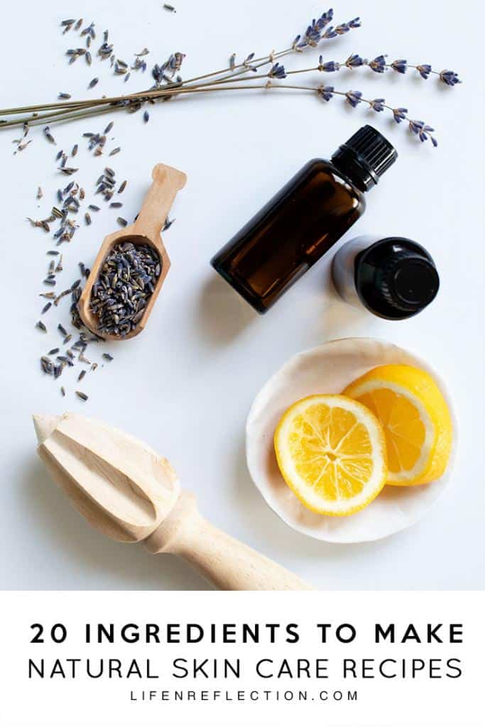 DIY Natural Skin Care Ingredients for homemade beauty recipes