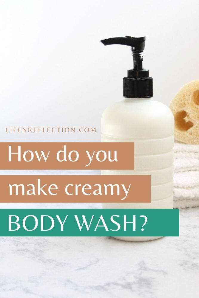 What makes this homemade body wash creamy and smooth?