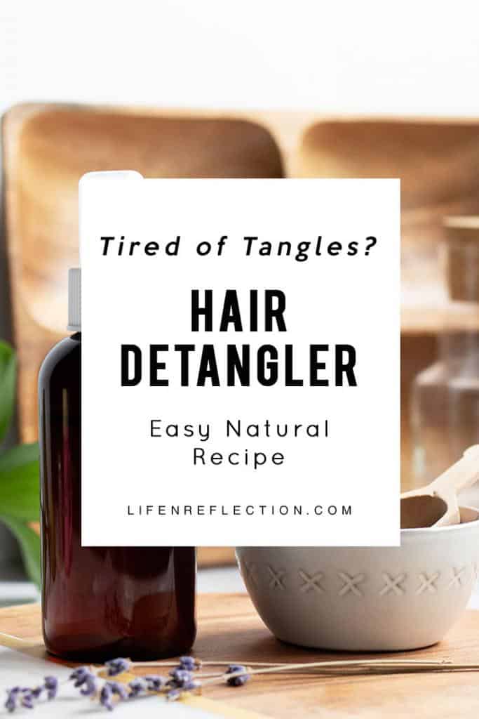 Tired of the tangles? Make an all natural homemade hair detangler spray!
