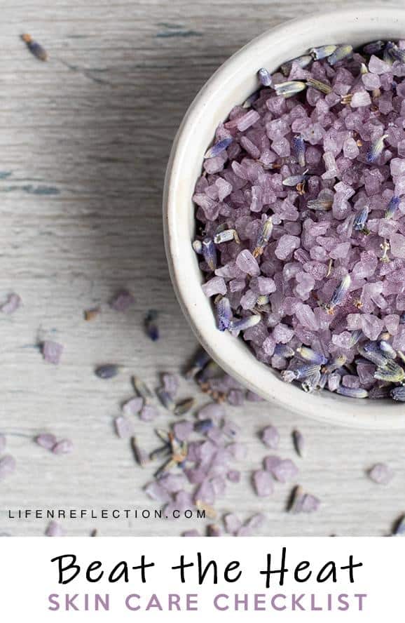 Beat the heat with a natural summer skin care checklist and tips!