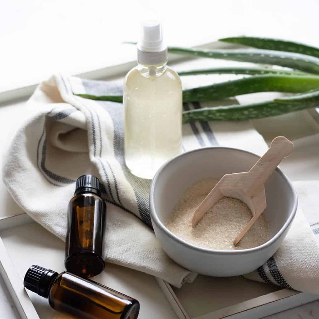 Tame your frizzy hair with a DIY anti frizz spray you can make in minutes! It is the quickest solution to overcoming the effect humidity has on your hair.