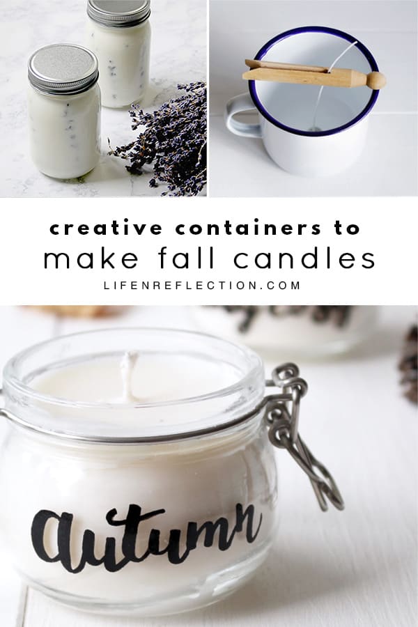 Creative Containers to Make Fall Candles. What are your favorite scents for Fall Candles?