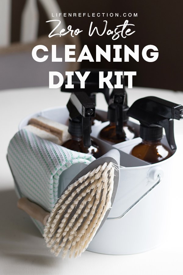 Simple Steps to Create an Effortless Zero Waste DIY Cleaning Kit with 7 uncomplicated cleaning recipes to clean your home from top to bottom!