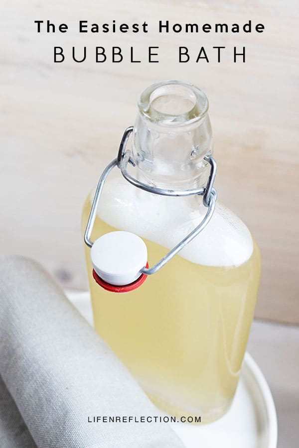 The Easiest Homemade Bubble Bath for Bedtime