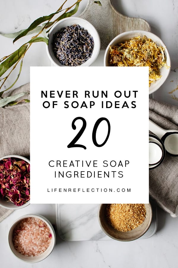 20 natural soap making ingredients to jump start your holiday crafting! 