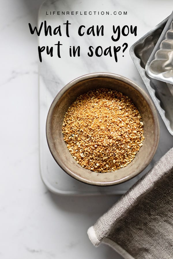 Wondering what you can put in soap? Here’s 20 Creative Soap Ingredients!
