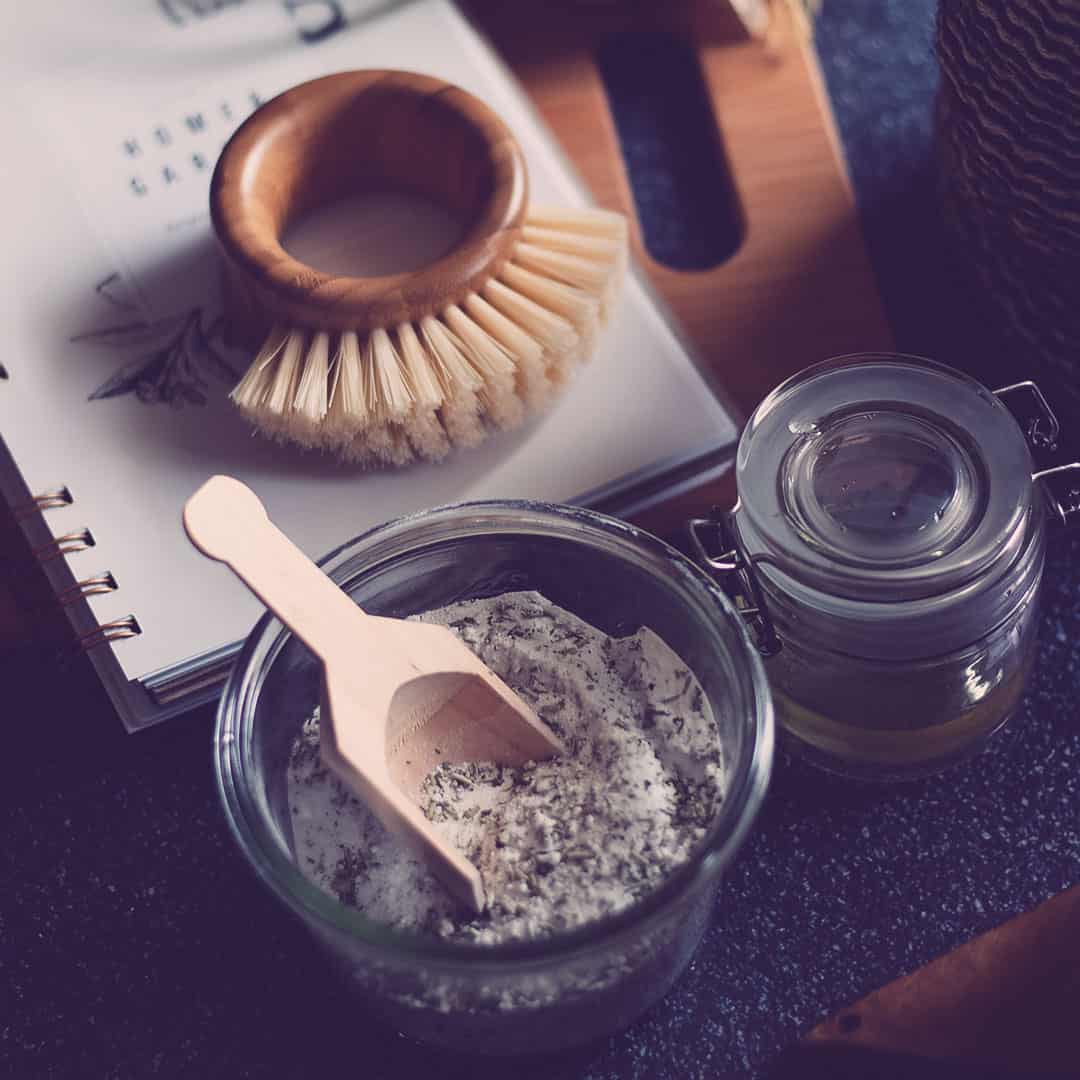Don’t miss this natural kitchen cleaning checklist with a dozen natural cleaning recipes to ditch and switch your kitchen cleaners.