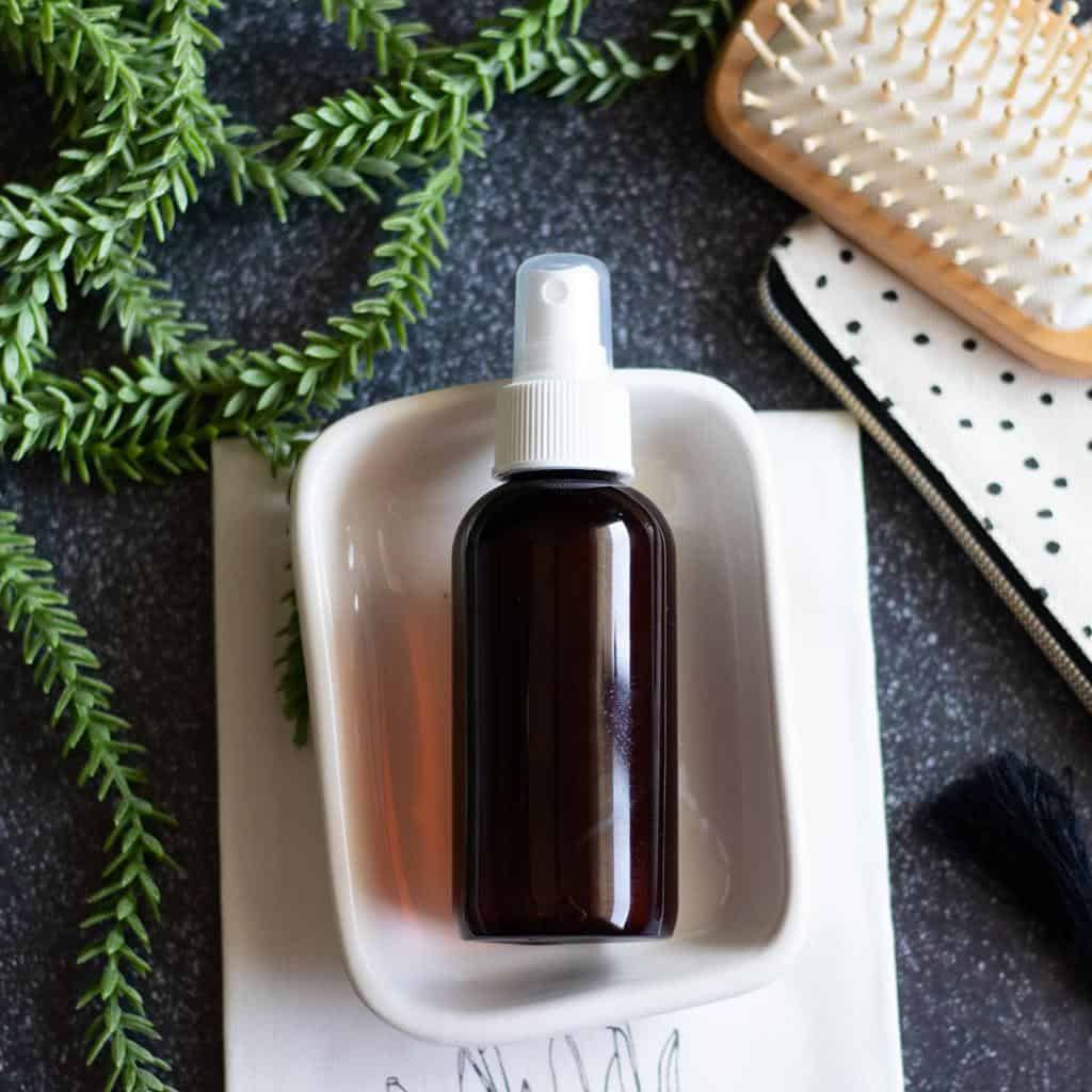 Ditch the toxins with a DIY hair spray. Make a natural hair spray with ingredients to nourish and boost hair growth.