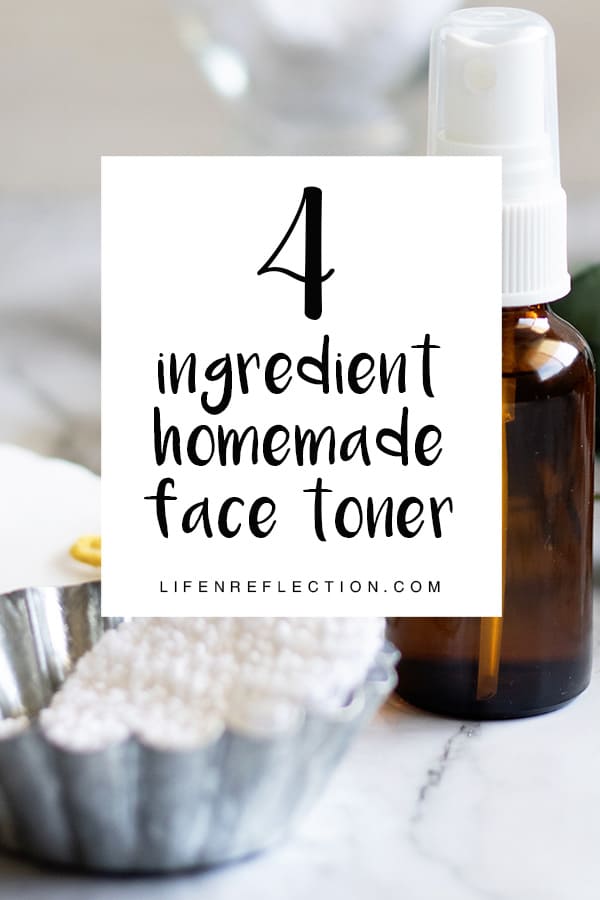 This homemade facial toner helps to remove excess dirt, traces of oil, and makeup with just four natural ingredients!
