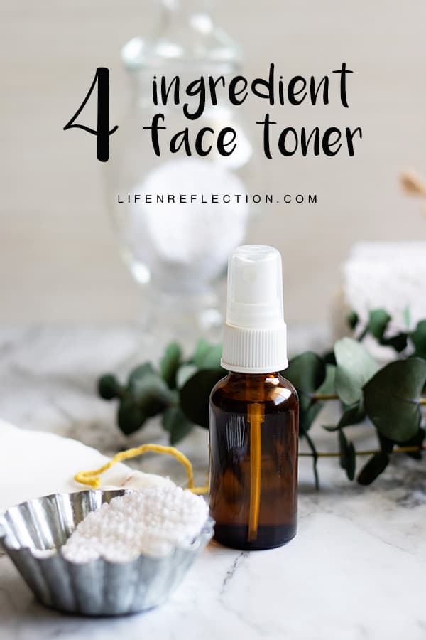 Make simple 4 ingredient natural face toner to refresh, tone, and balance the skin.