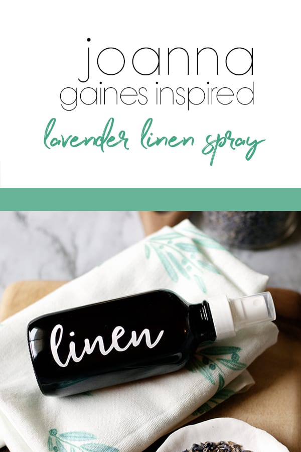 Refresh your space with a Joanna Gaines inspired DIY lavender linen spray!