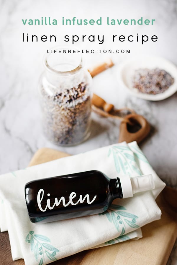 Use a lavender linen spray to give the illusion of freshly laundered linens in between washings.