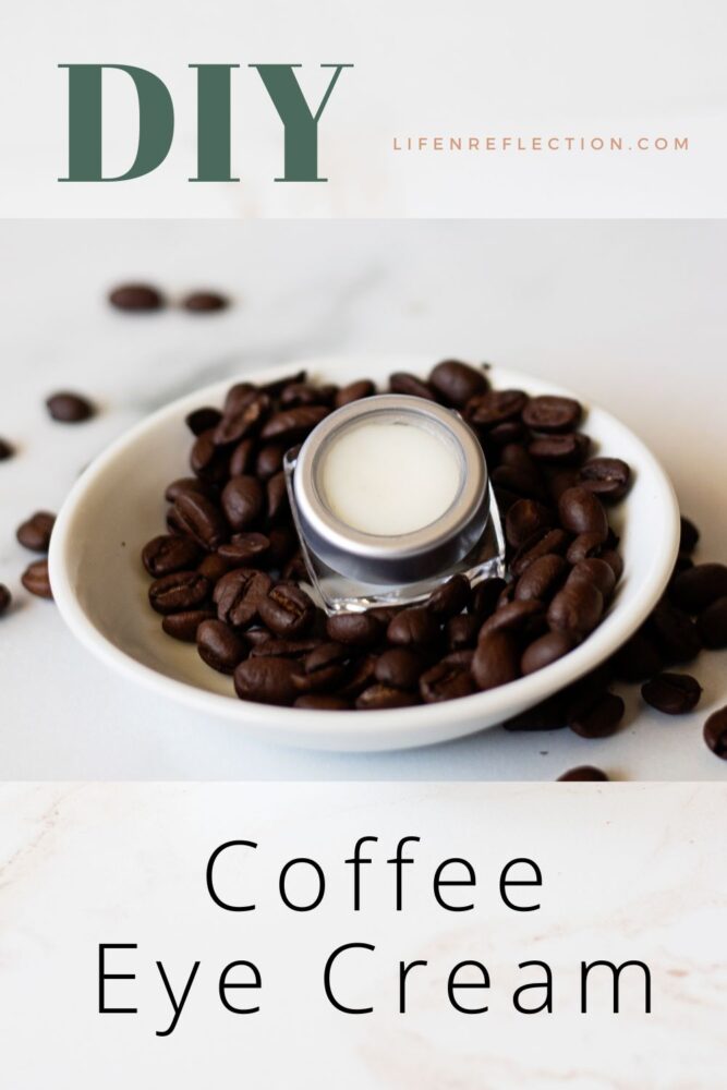 Here's how to make a DIY coffee eye cream to reduce puffy eyes!