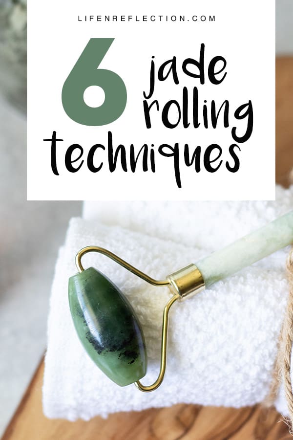 Take advantage of that amazing lymphatic drainage with these easy jade rolling techniques!