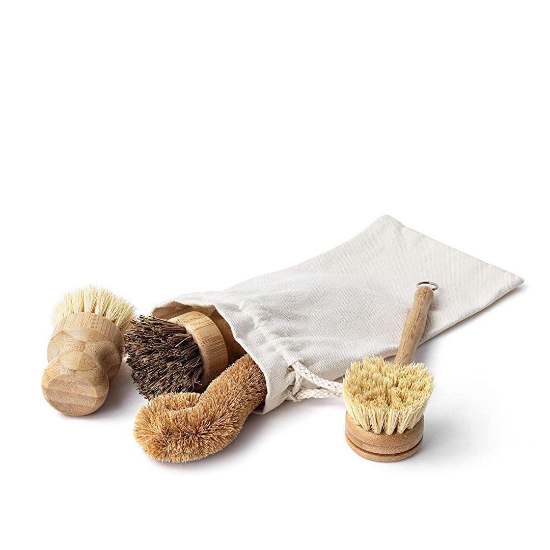 All my green cleaning tools are so pretty - wood handles, natural fibers, and soft organic cotton are timelessly beautiful.