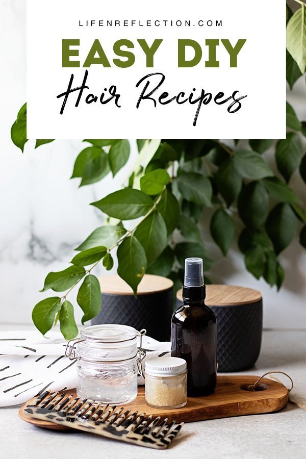 Easy DIY Hair Recipes Made with Natural Hair Care Ingredients for Gorgeous Healthy Hair!!