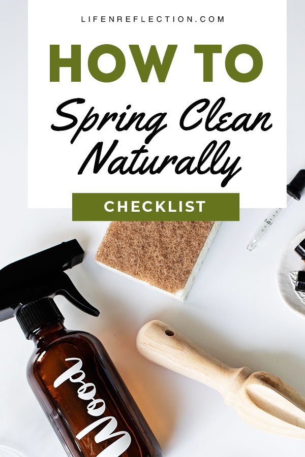 How to spring clean naturally with a simplified 3 day spring cleaning checklist.
