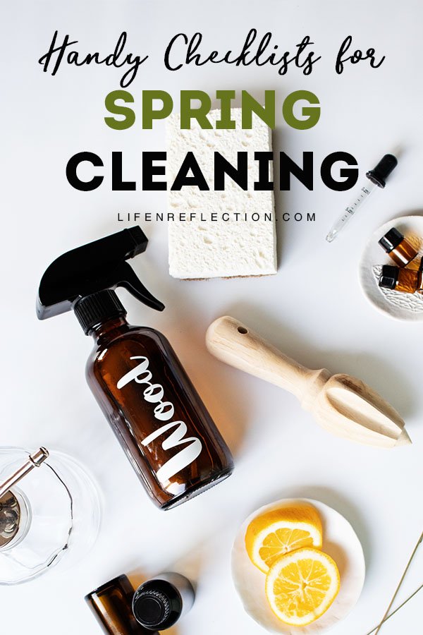 SPRING is THE PERFECT TIME to DEEP CLEAN our homes and air things out! Here's how with the use of handy spring cleaning checklists.