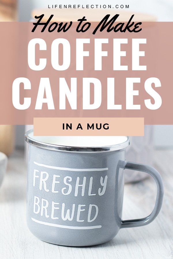 A DIY enamel coffee mug candle makes the perfect handmade gift for him or her. Here’s how to make a candle in mug!