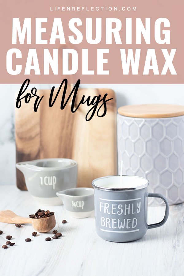 Make an irresistible enamel coffee mug candle or repurpose any mug with our easy candle wax calculator. It’s the easiest way to measure candle wax to make a candle in a mug.