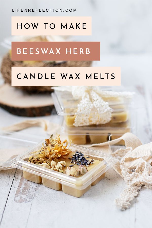 Let me show you how to not only make non toxic wax melts, but how to make herb candle wax melts that are so darn pretty!!