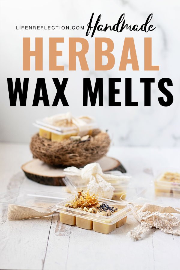 The best part of making candle wax melts is how unique each little square is when you tuck in dried herbs and flowers. Here’s how I make wax melts!