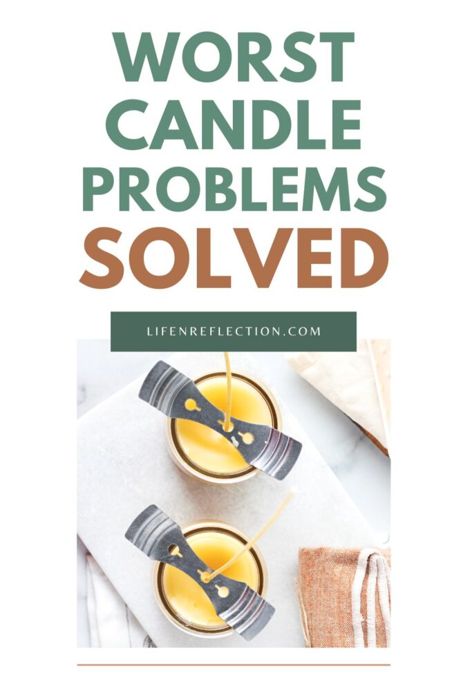 I decided it was time to share 12 common candle problems with you and how to fix each candle mistake. Including the worst - sink holes, tunneling, and not staying lit!!