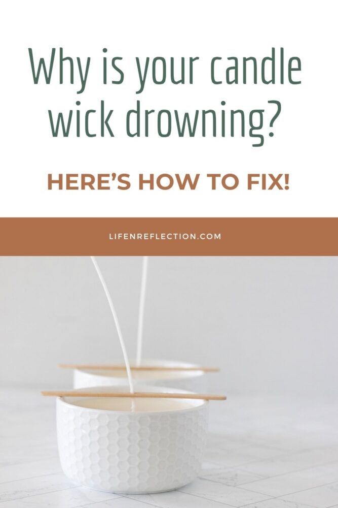 Why is your candle wick drowning? Here's how to fix it along with other candle problems.