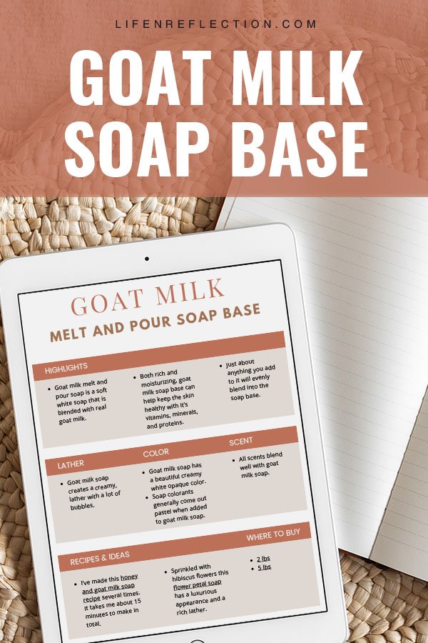 homemade soap making with goat milk melt and pour soap base