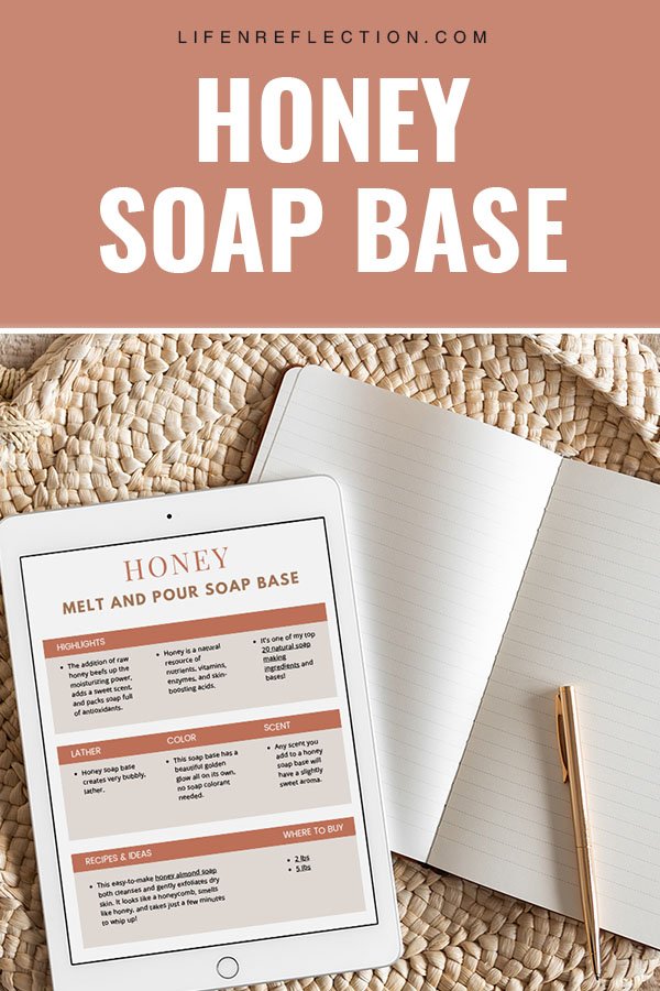 homemade soap making with honey melt and pour soap base