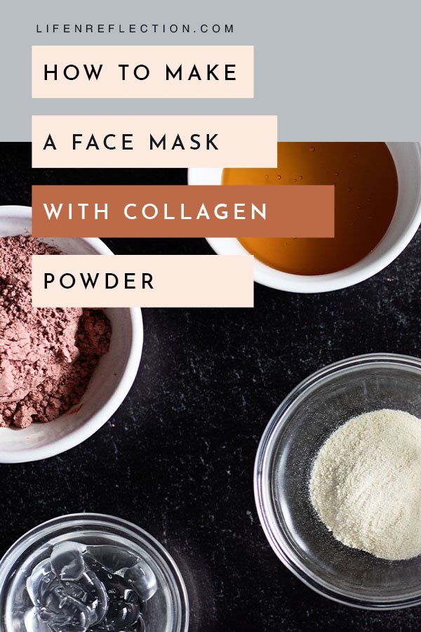 How to make a collagen face mask with collagen powder for youthful skin.