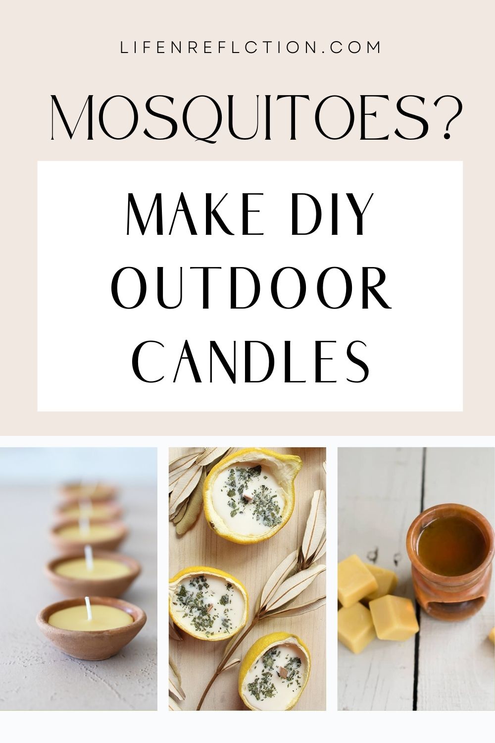 12 DIY Outdoor Candles to Keep Bugs Away