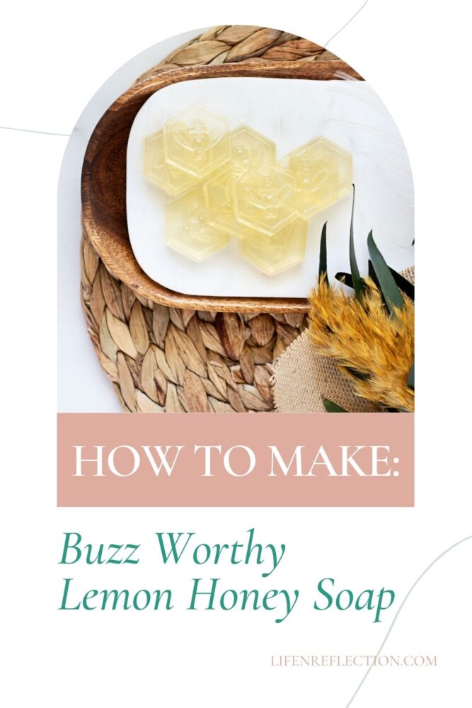 The sky’s the limit when it comes to making soap with a melt and pour base. And this new lemon honey soap recipe has me buzzing!