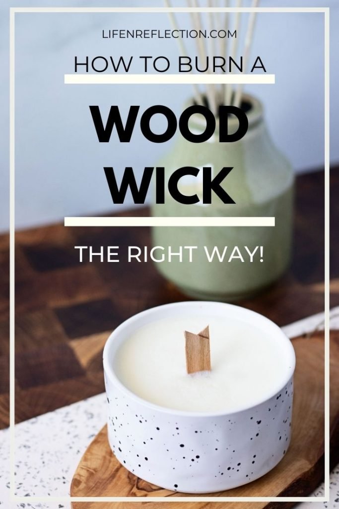 How to burn a wood wick candle the right way!