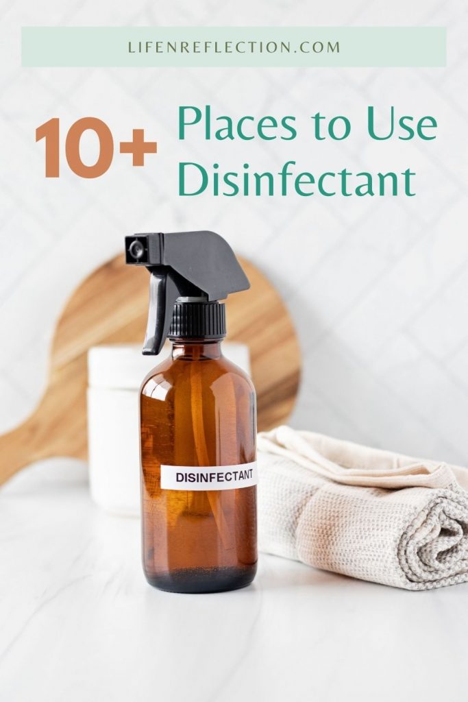 Where can you use a homemade disinfectant spray? You can use this homemade natural cleaner in a number of places! Here’s a list of more than 10 places...