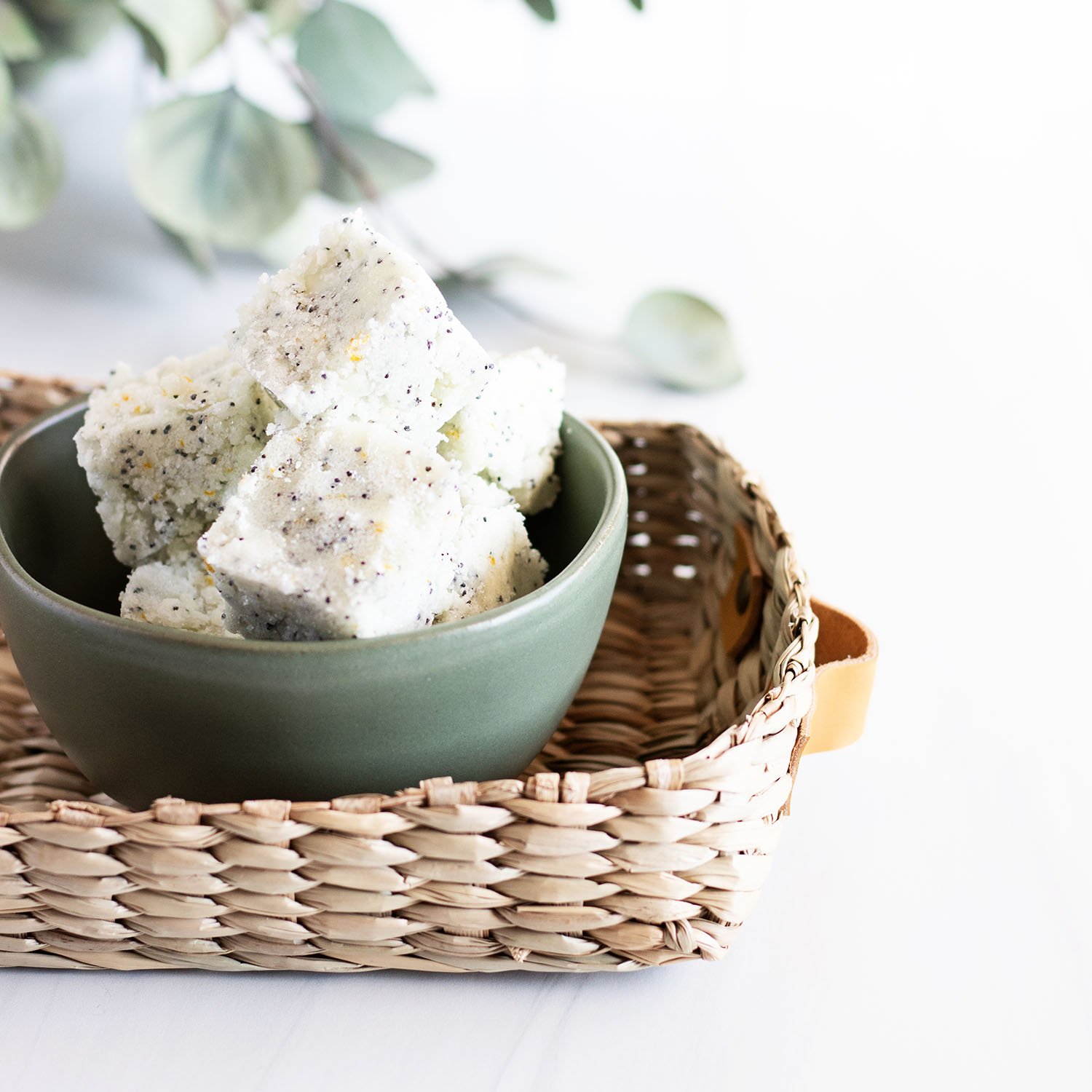 These lemon poppy seed DIY sugar scrub cubes will help you achieve a natural glow without ever laying poolside.