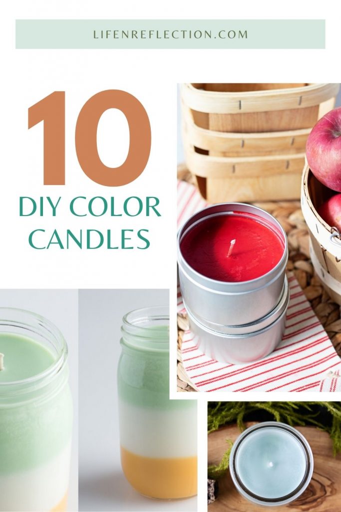 Making your own candle is fun and fairly simple with these 10 creative DIY color candles!