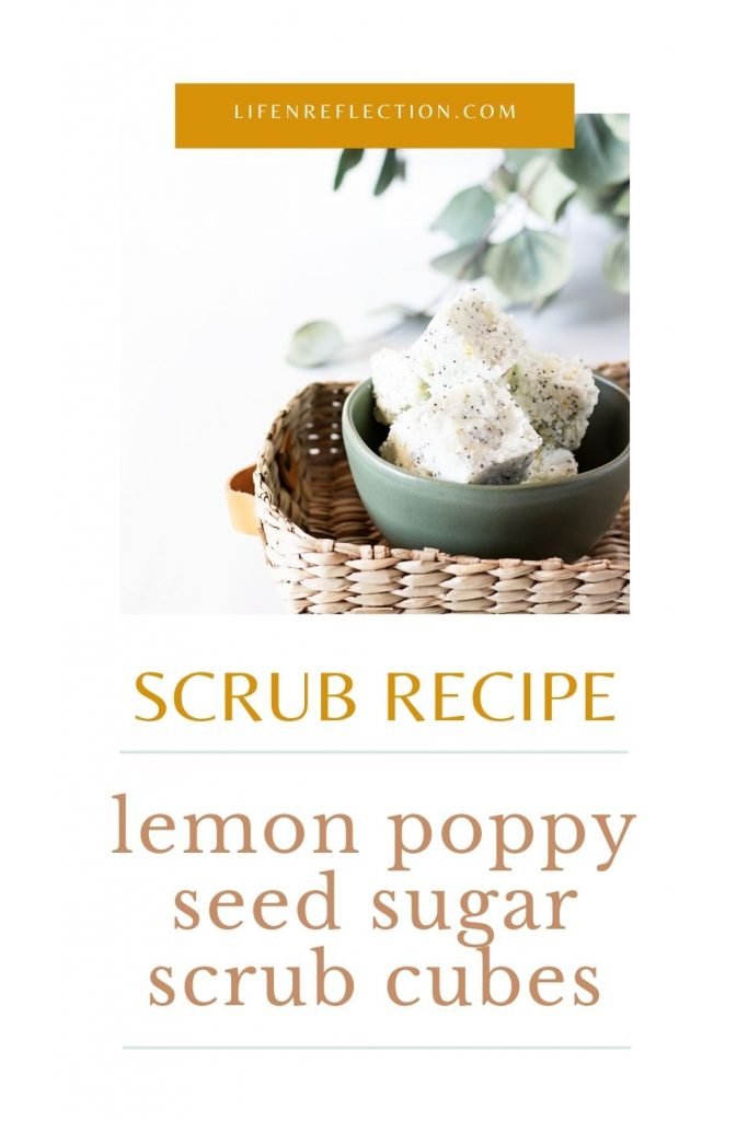 These lemon poppy seed DIY sugar scrub cubes will help you achieve a natural glow without ever laying poolside. Made with one of the best essential oils for sugar scrub recipes.