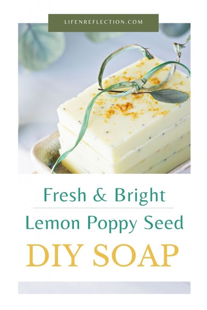 This lemon poppy seed soap is one easy melt and pour recipe I can’t get enough of!