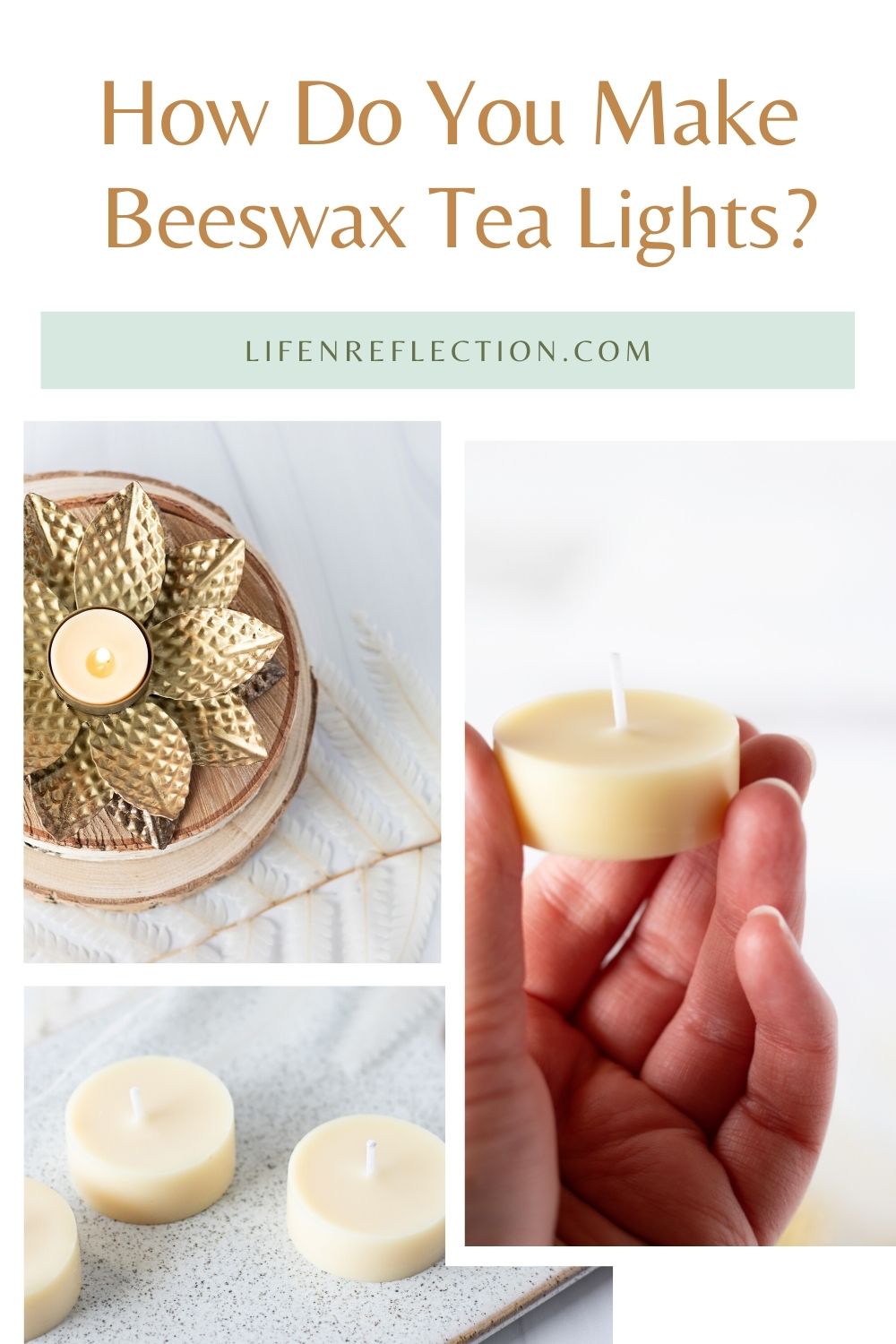 Long Lasting DIY Beeswax Tea Light Candles