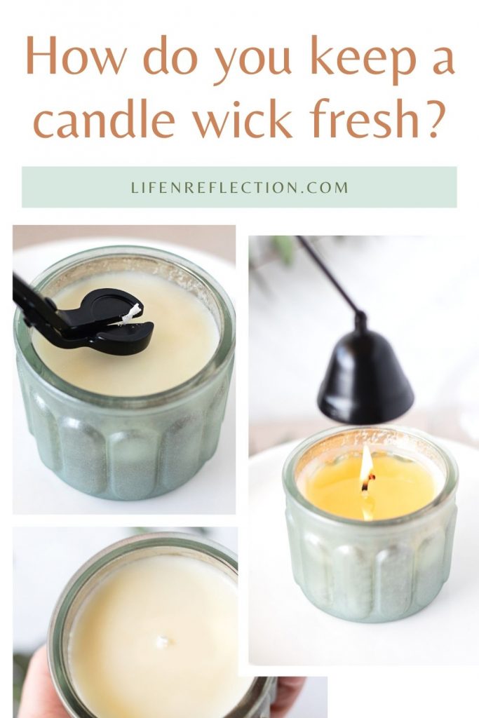 How do you keep a candle wick fresh?