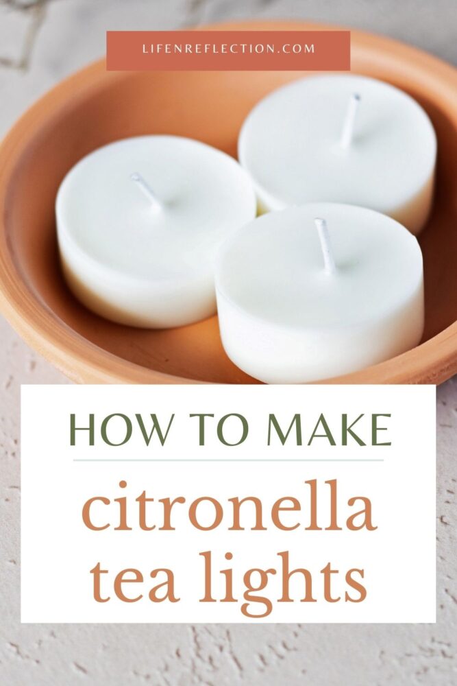 How to make citronella tea light candles at home!